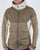 Pretty Green Zip Through Hooded Contrast Jacket Khaki