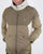 Pretty Green Zip Through Hooded Contrast Jacket Khaki