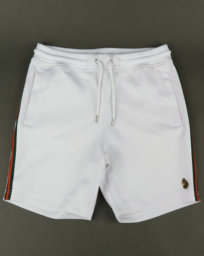 Luke Tyson Vintage Tape Shorts Weiß