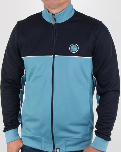 Pretty Green Trainingsjacke mit Kontrasteinsätzen, Marineblau