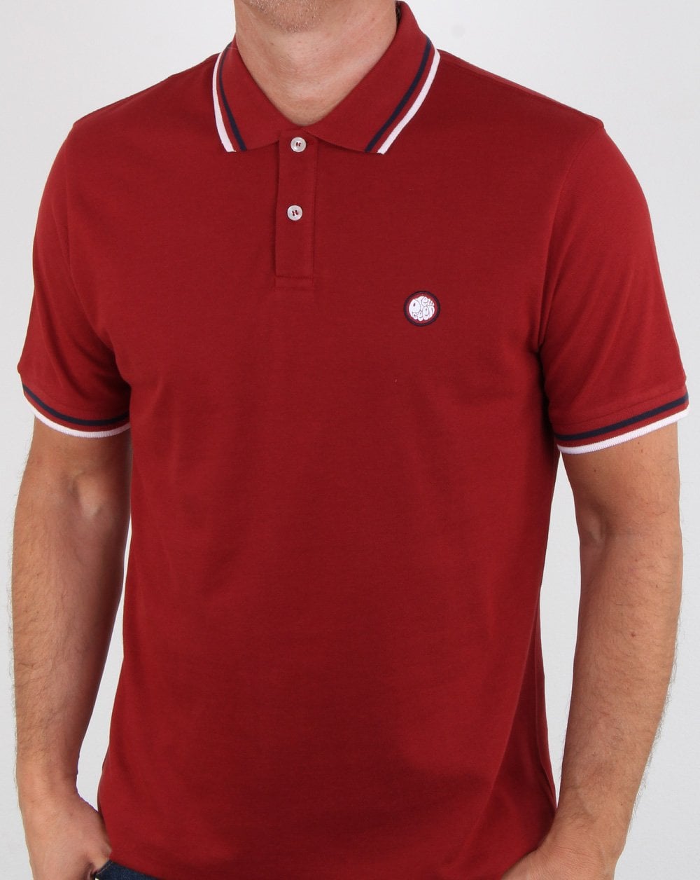 Pretty Green Barton Poloshirt Rot