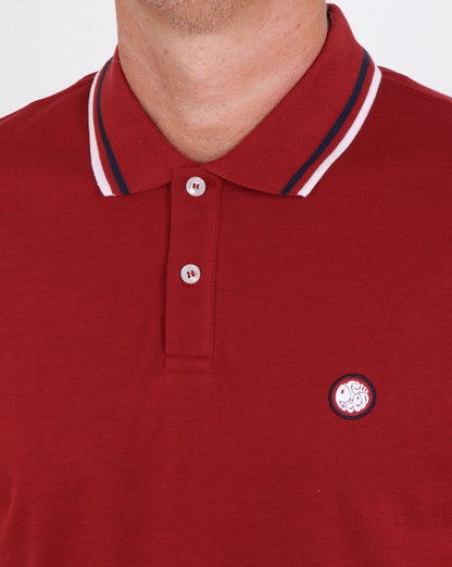 Pretty Green Barton Poloshirt Rot