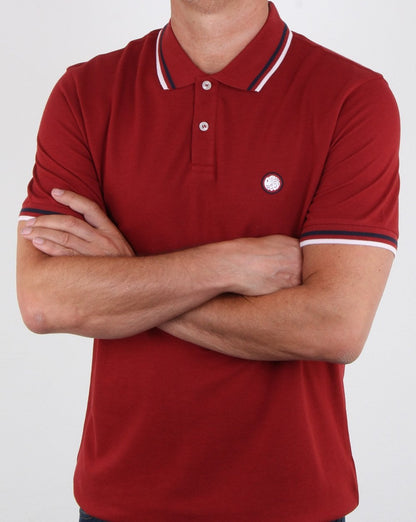 Pretty Green Barton Poloshirt Rot