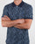 Pretty Green Floral Print Polo Shirt Navy