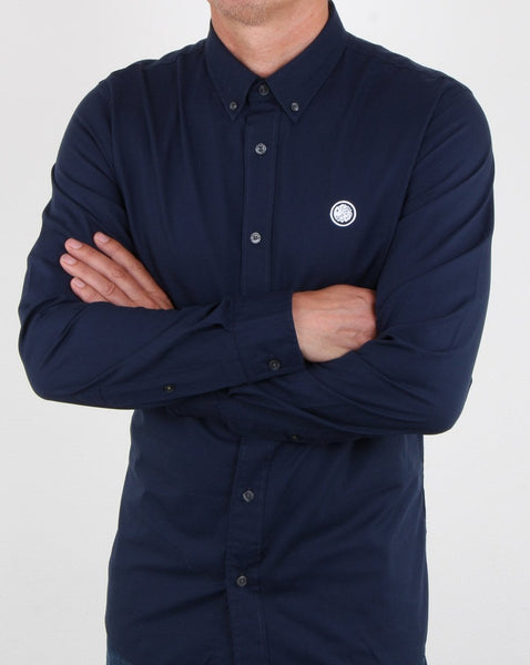 Pretty Green Oxford Shirt Dark Navy