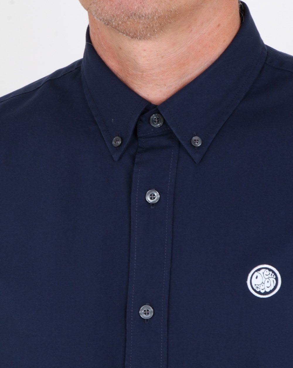 Pretty Green Oxford-Hemd Dunkelmarineblau