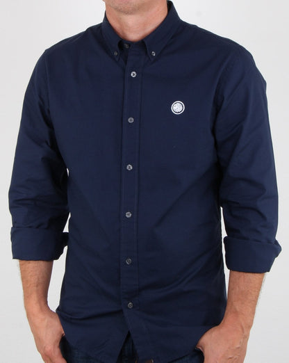 Pretty Green Oxford-Hemd Dunkelmarineblau