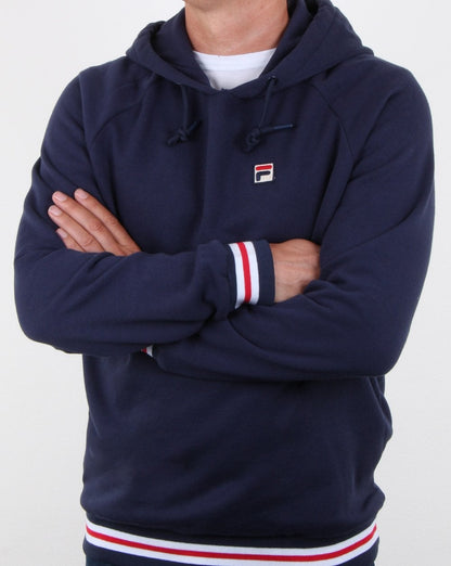 Fila Vintage Jordan Hoody Marineblau/Rot/Weiß