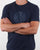 Pretty Green Paisley Logo T Shirt Navy Tonal