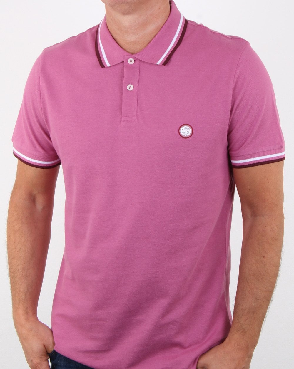 Pretty Green Bassline Poloshirt Rosa