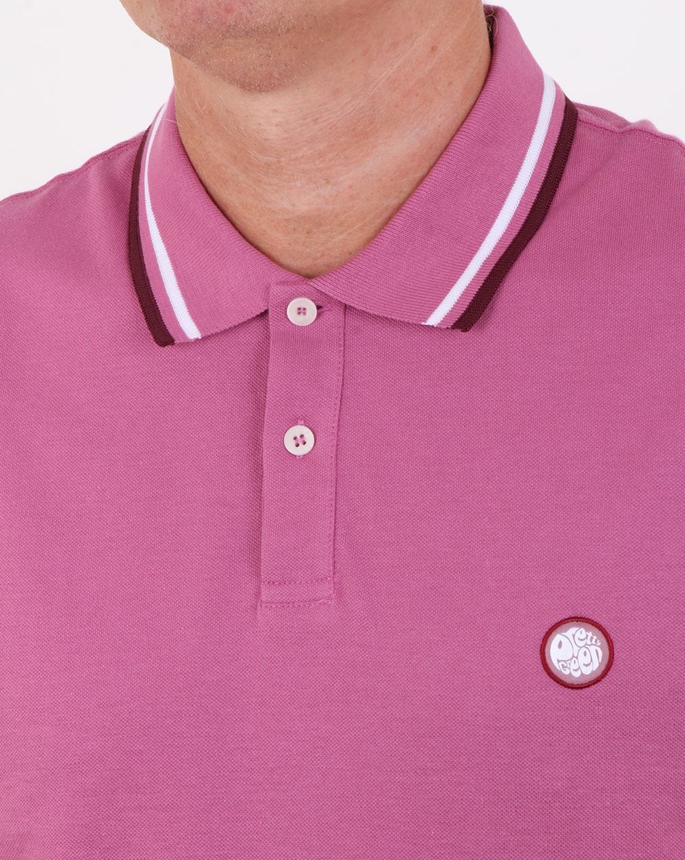 Pretty Green Bassline Poloshirt Rosa
