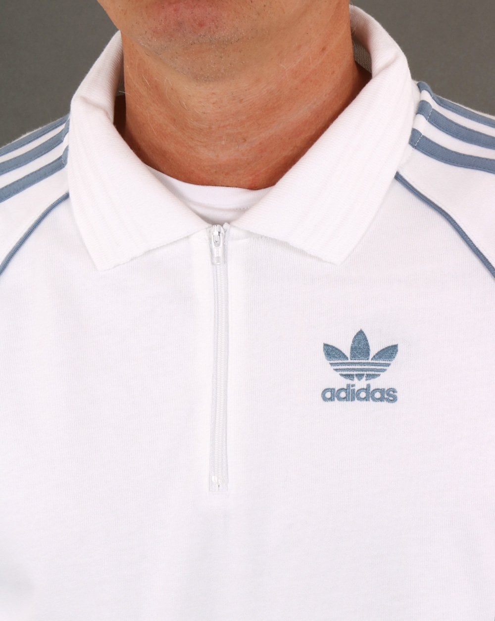 Adidas Originals Authentics Rugby-Oberteil Weiß/Dunkelviolett