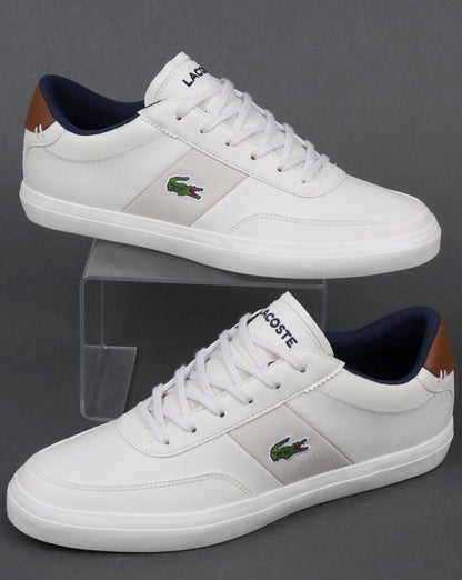 Lacoste Court Master 318 Sneaker Off-White/Marineblau