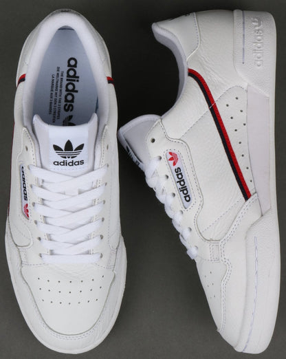 Adidas Continental 80 Sneakers Weiß/Rot/Marineblau
