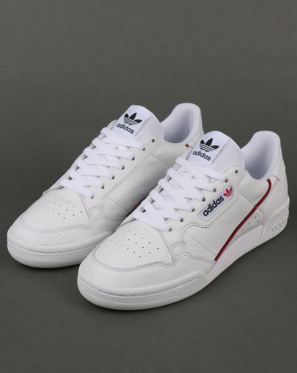 Adidas Continental 80 Trainers White/Red/Navy