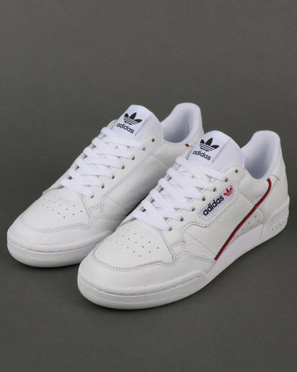 Adidas Continental 80 Sneakers Weiß/Rot/Marineblau