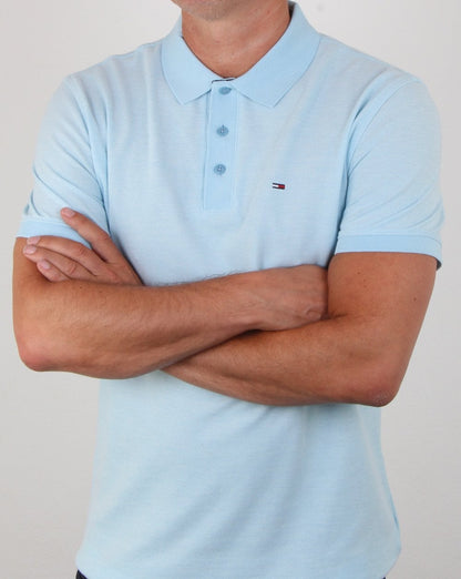 Tommy Hilfiger Oxford Polo Himmelblau