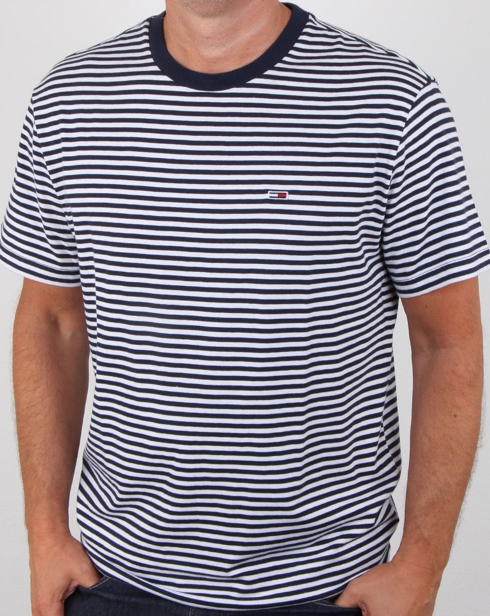 Tommy Hilfiger Stripe Tee Marineblau