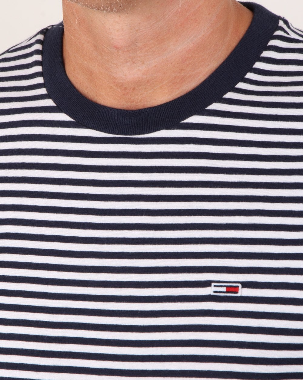 Tommy Hilfiger Stripe Tee Marineblau