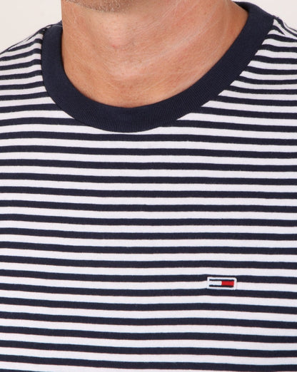 Tommy Hilfiger Stripe Tee Marineblau