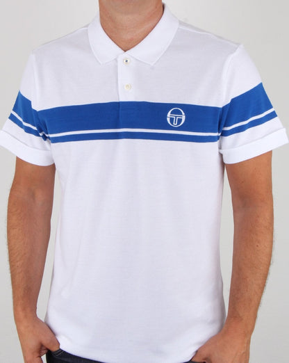 Sergio Tacchini Young Line Poloshirt Weiß/Royal