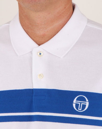 Sergio Tacchini Young Line Poloshirt Weiß/Royal