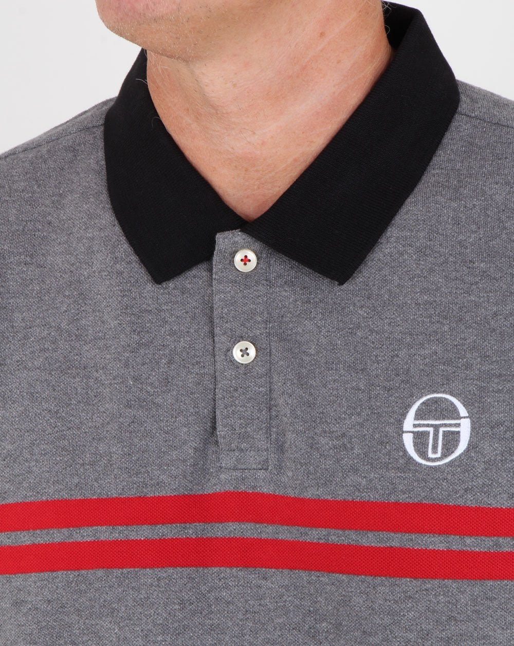 Sergio Tacchini Supermac Poloshirt Grau Melange