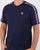 Fila Vintage Heath Tape T Shirt Navy/red/white