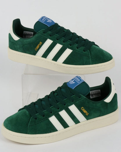 Adidas Campus Trainers Collegiate Green/Cloud White