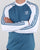 Adidas Originals 3 Stripes Long Sleeve T Shirt Blanch Blue
