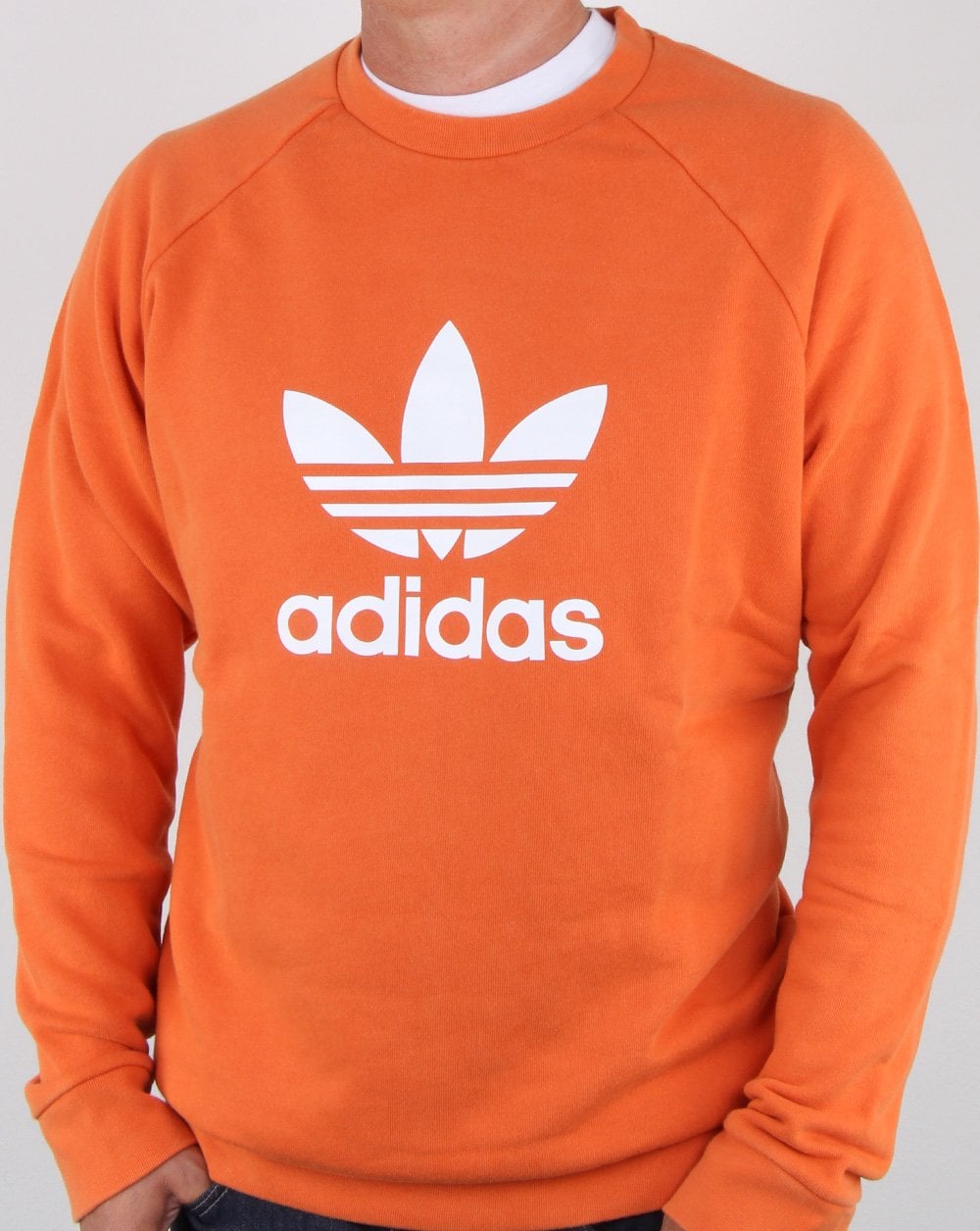Adidas Originals Trefoil Crew Sweatshirt Craft Orange