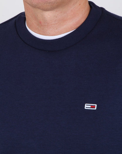 Tommy Hilfiger – Klassisches Sweatshirt mit Rundhalsausschnitt, Marineblau