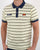 Ellesse Lemon Navy Striped Polo Shirt