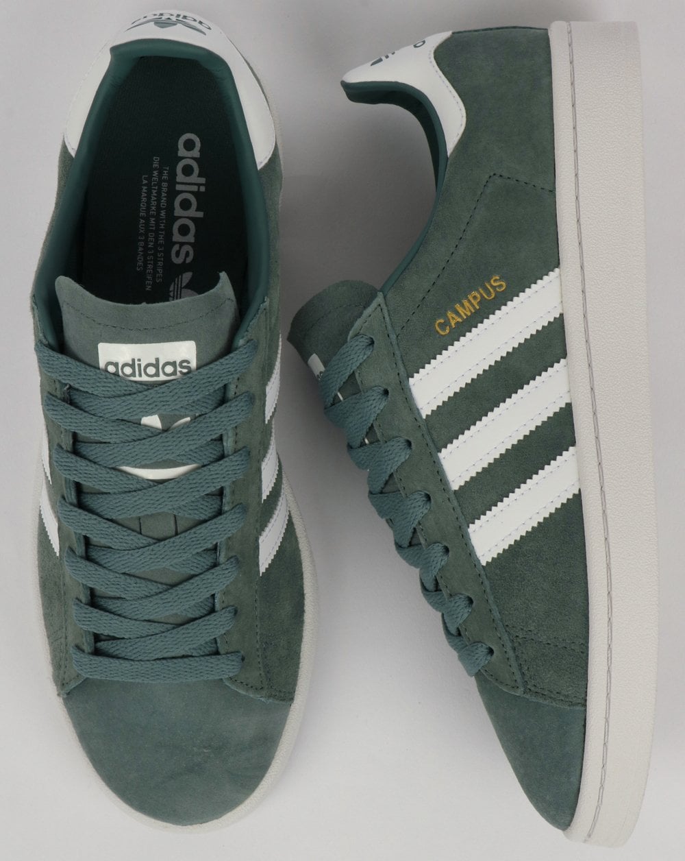 Adidas Campus Sneakers Rohgrün/Weiß