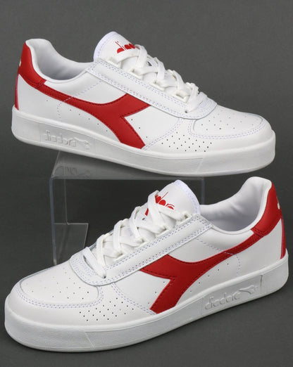 Diadora B. Elite Sneakers Weiß/Ferrari-Rot