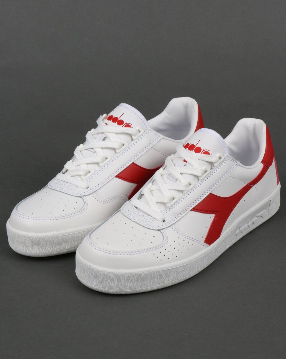 Diadora B. Elite Sneakers Weiß/Ferrari-Rot