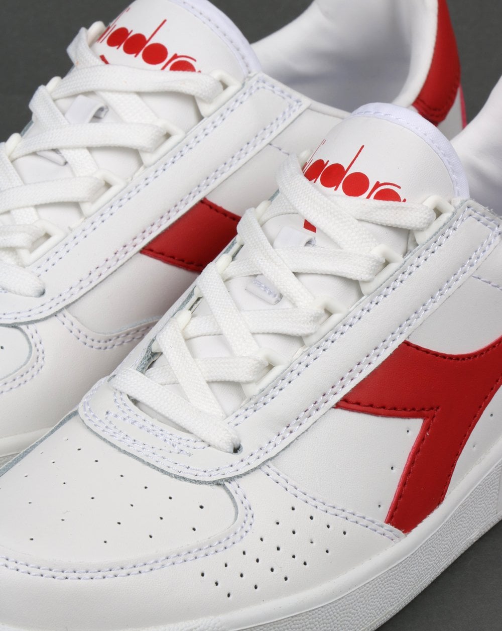 Diadora B. Elite Sneakers Weiß/Ferrari-Rot