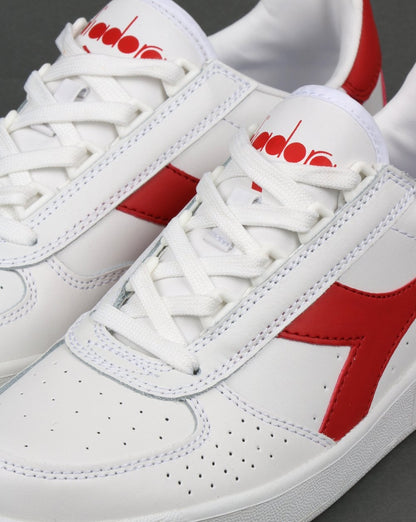 Diadora B. Elite Sneakers Weiß/Ferrari-Rot