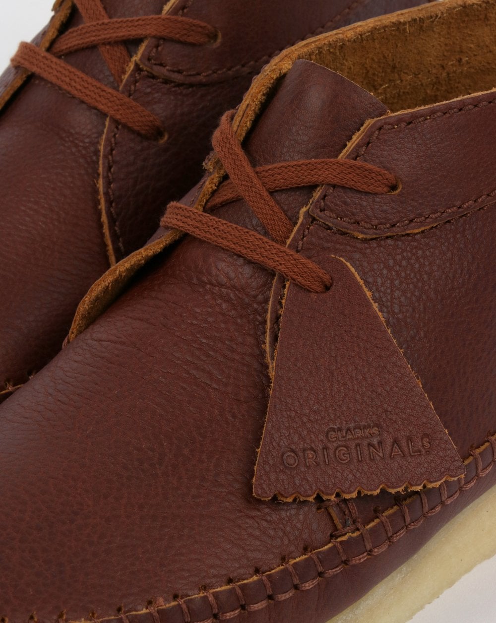 Clarks Originals – Weaver – Stiefel aus hellbraunem Leder