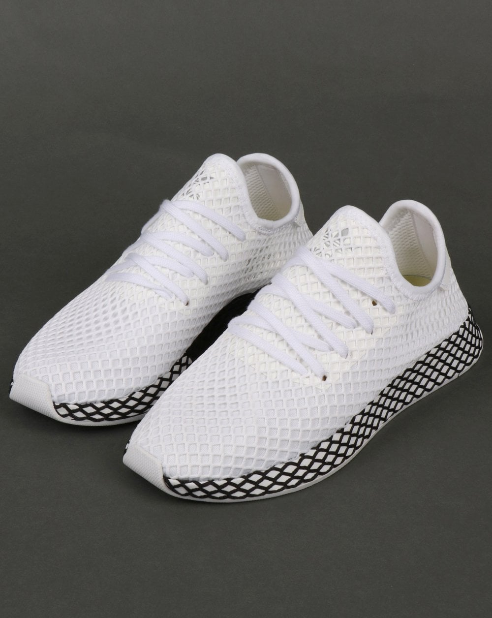 Adidas Deerupt Runner Trainers White/White/Black