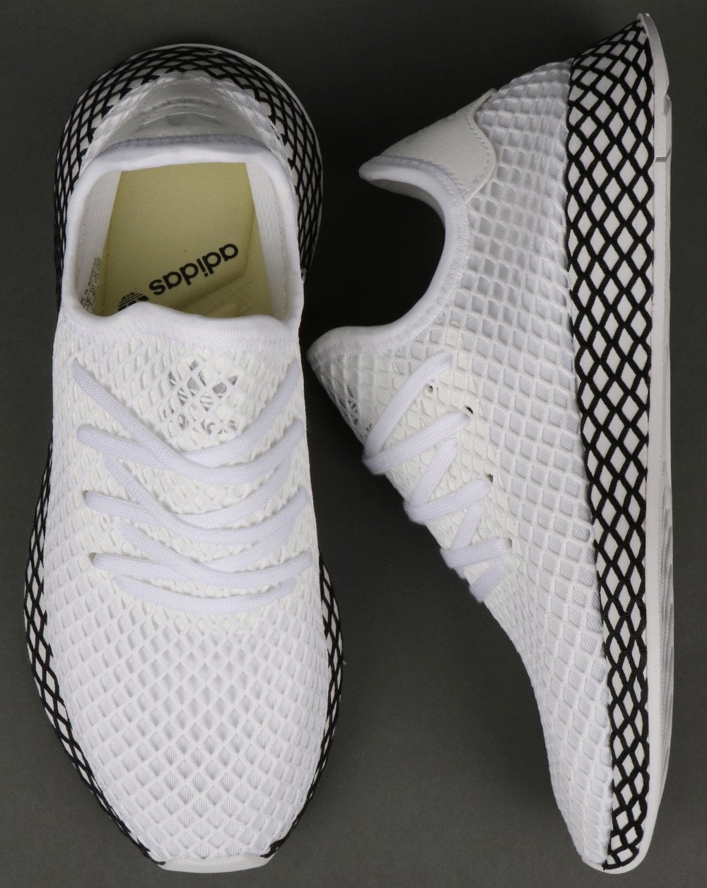 Adidas Deerupt Runner Sneaker Weiß/Weiß/Schwarz