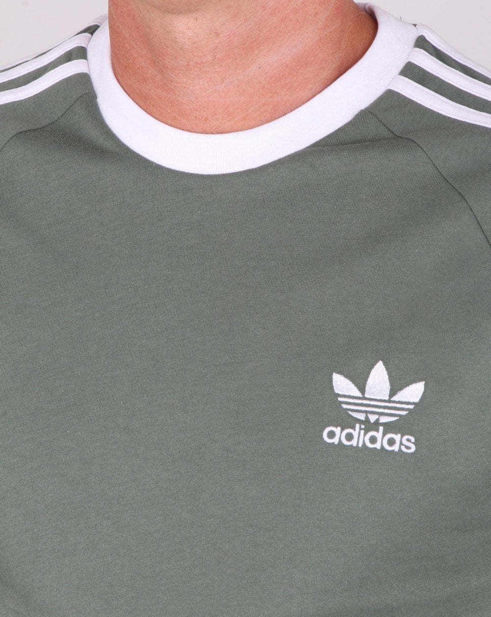 Adidas Originals 3-Streifen-T-Shirt Trace Green
