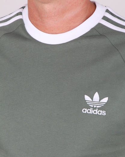 Adidas Originals 3-Streifen-T-Shirt Trace Green