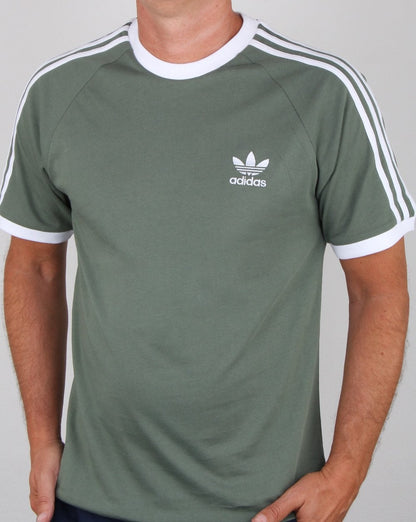 Adidas Originals 3-Streifen-T-Shirt Trace Green