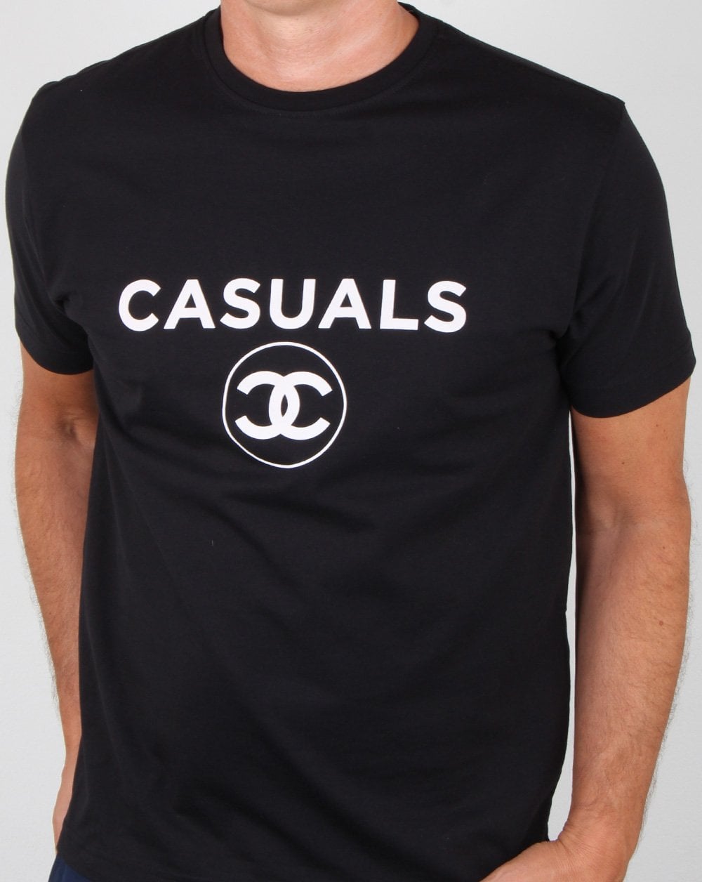 80er Casual Classics Mode Lässiges T-Shirt Schwarz