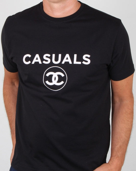 80er Casual Classics Mode Lässiges T-Shirt Schwarz