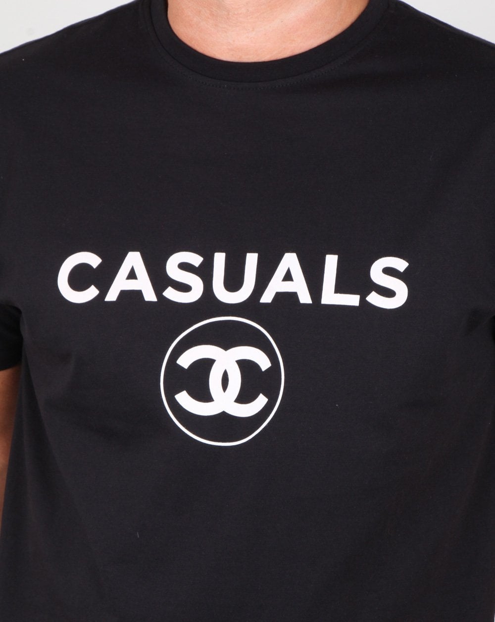 80er Casual Classics Mode Lässiges T-Shirt Schwarz