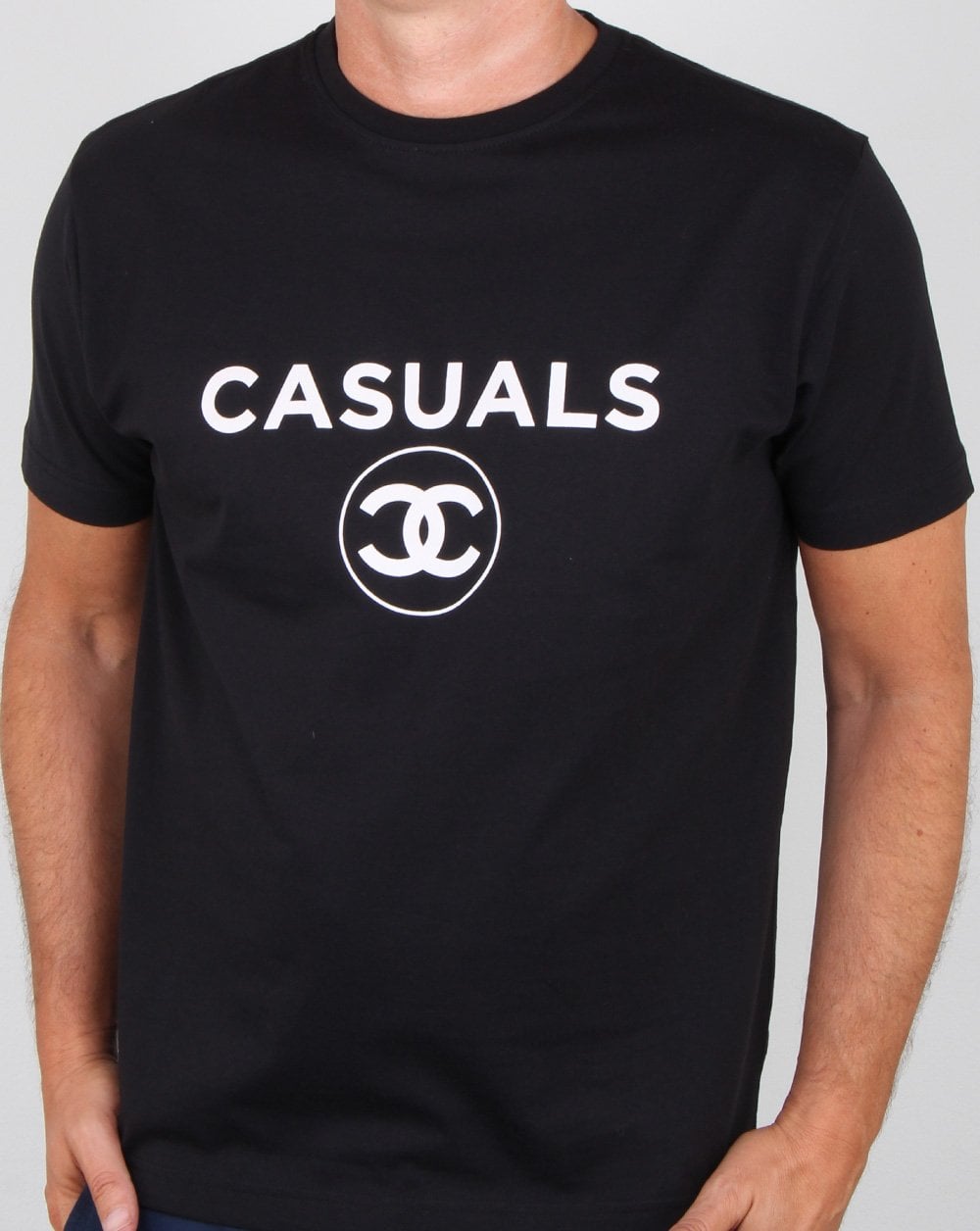 80er Casual Classics Mode Lässiges T-Shirt Schwarz