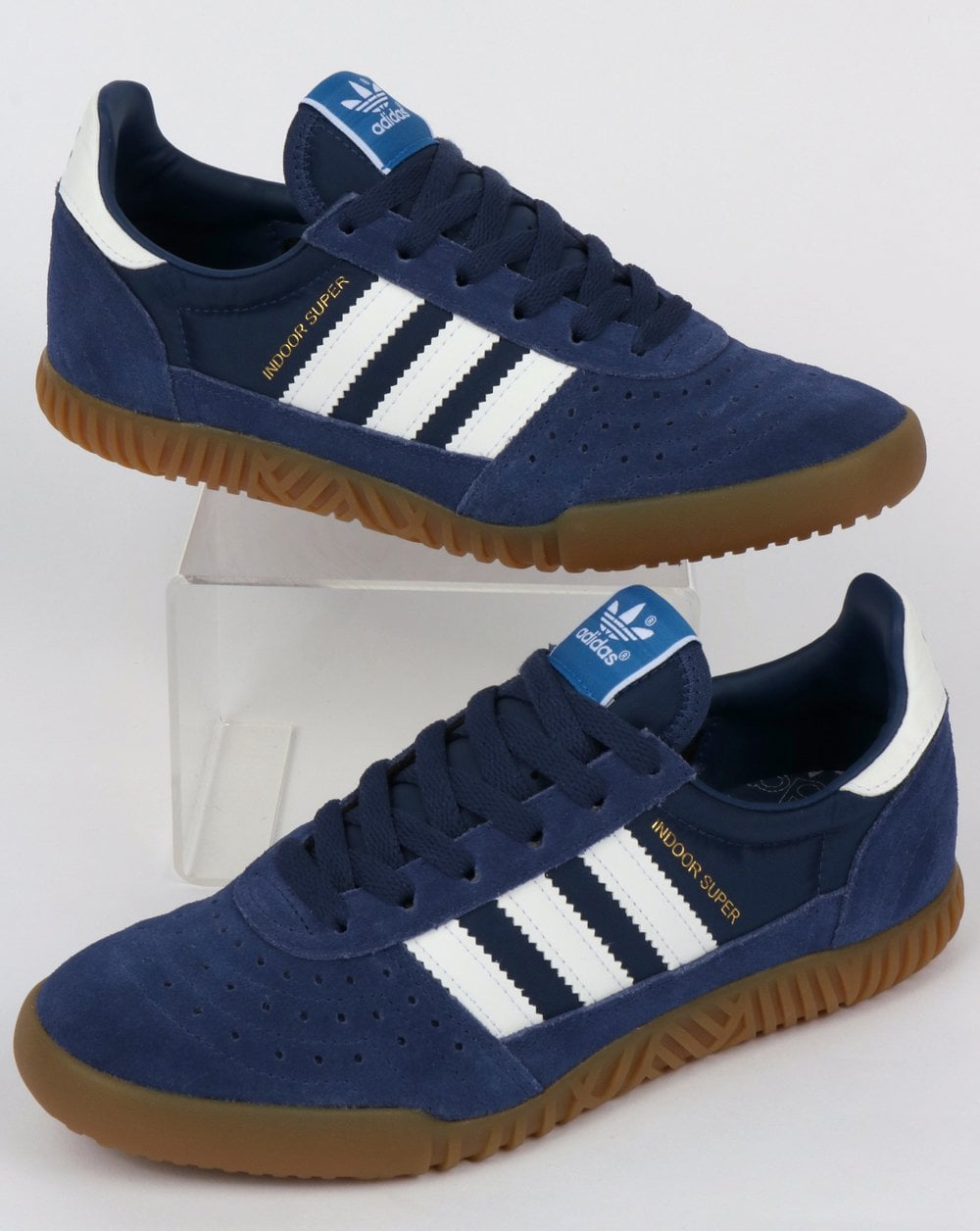 Adidas Indoor Super Trainers Marineblau/Indigo/Weiß/Gummi