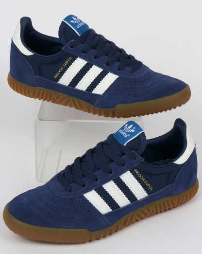 Adidas Indoor Super Trainers Marineblau/Indigo/Weiß/Gummi